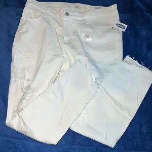 NWT Old Navy White Rockstar Super Skinny Jeans